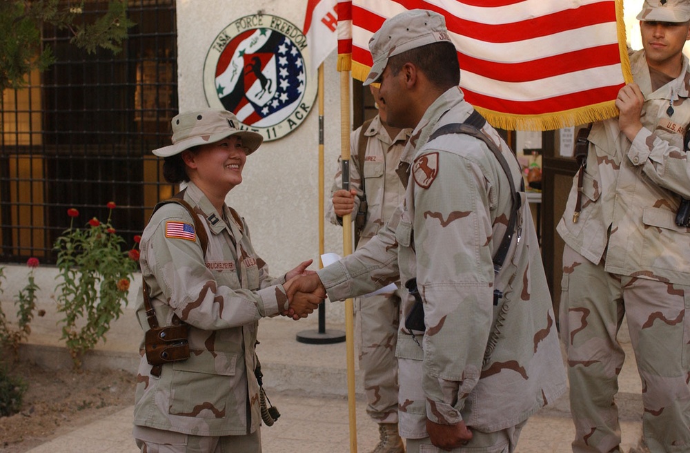 FOB Courage Re-enlistments