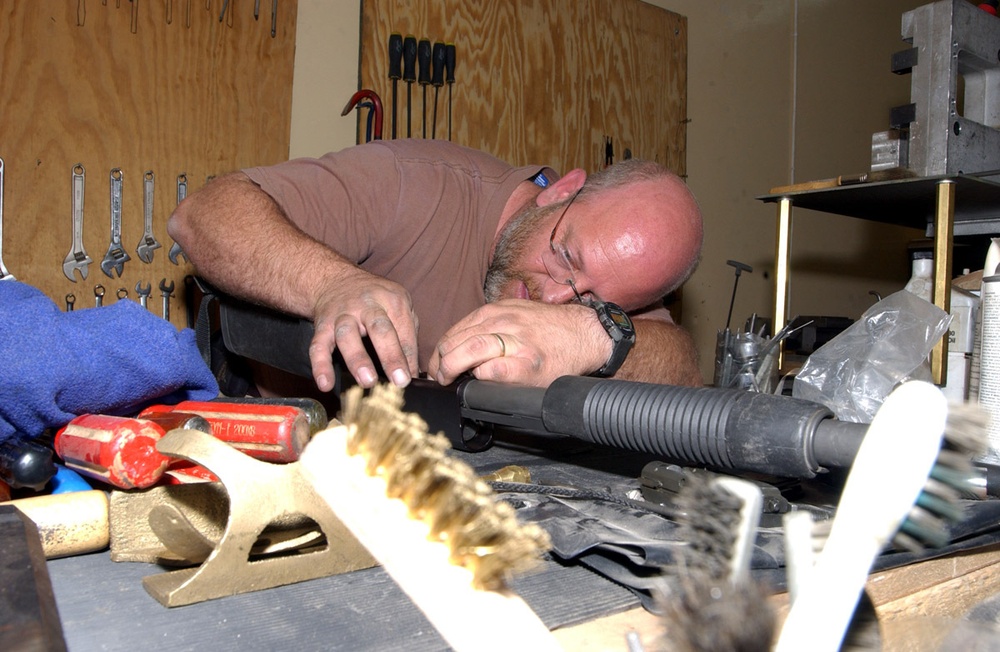 Small arms shop offers tips for weapons upkeep in field