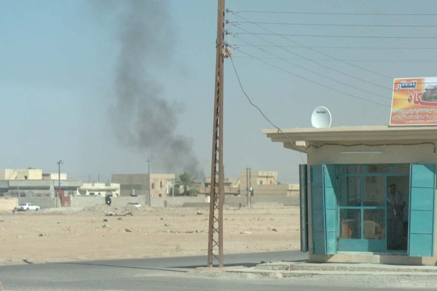 Smoke rising