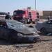 Two cars destroyed