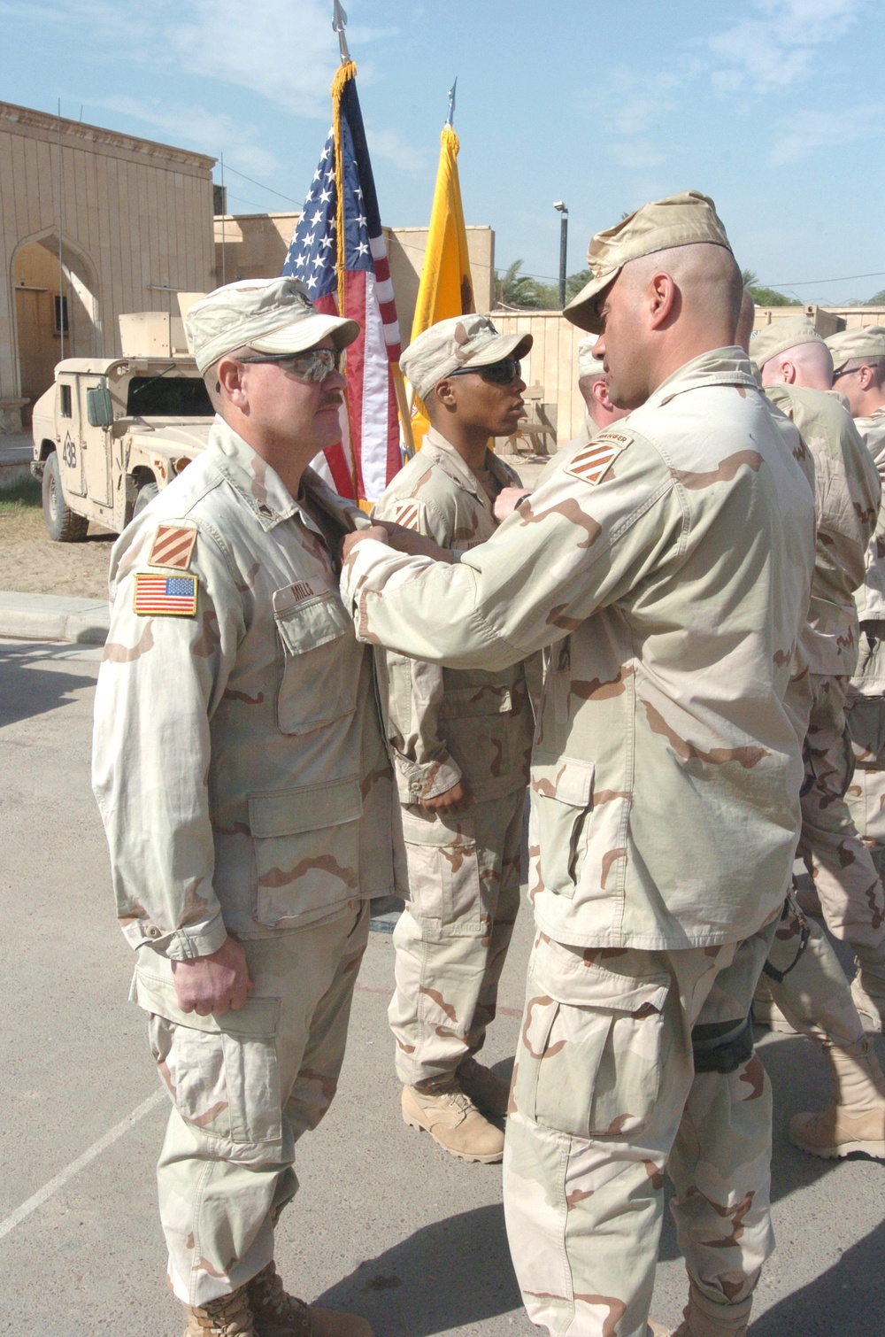 Combat Action Badge awarded to SSG Mills