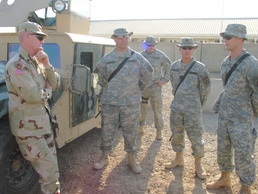 Maintenance crews upgrade humvee gunner protection