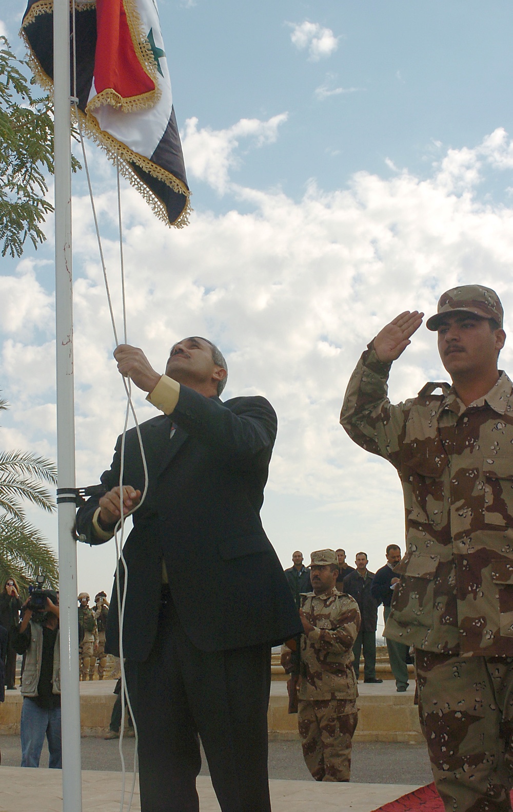 Forward Operating Base Danger  transfer ceremony