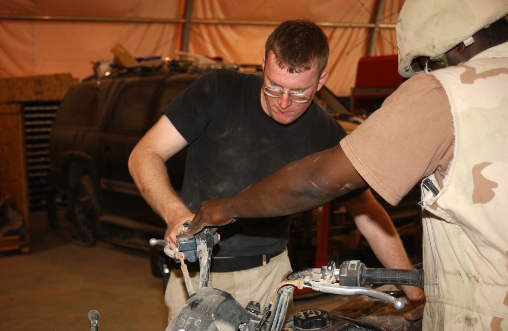 Air Force mechanics raise the Vehicle In Commission rate