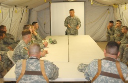 Top command sergeants major visit Iraq