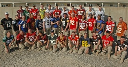 College teams donate jerseys to Soldier's memorial fund