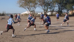 Thanksgiving football game brings troops close to home