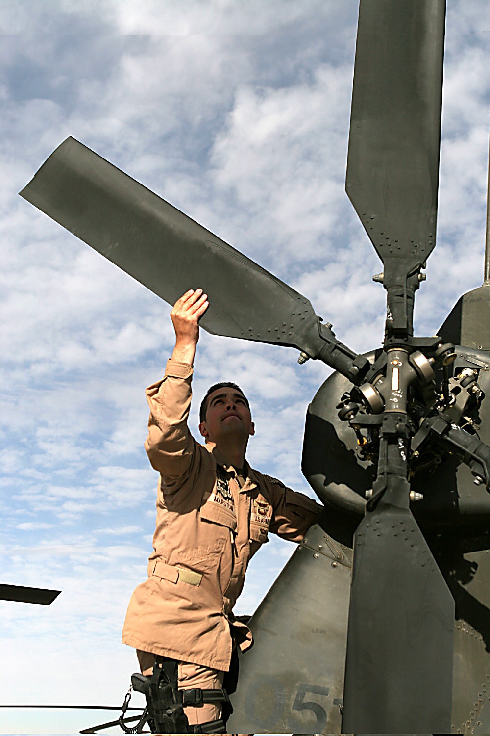 LT conducts pre-flight inspections