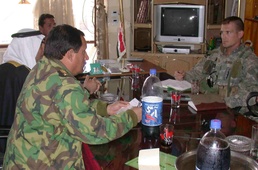 Maj. Jenio Meeting the 13th SIB Commander