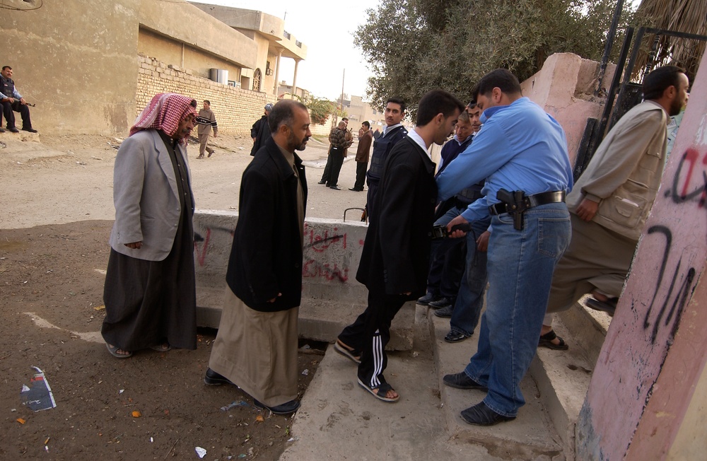 Polling station in Hayji, Iraq