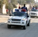 Iraqi Police move to secure a voting site