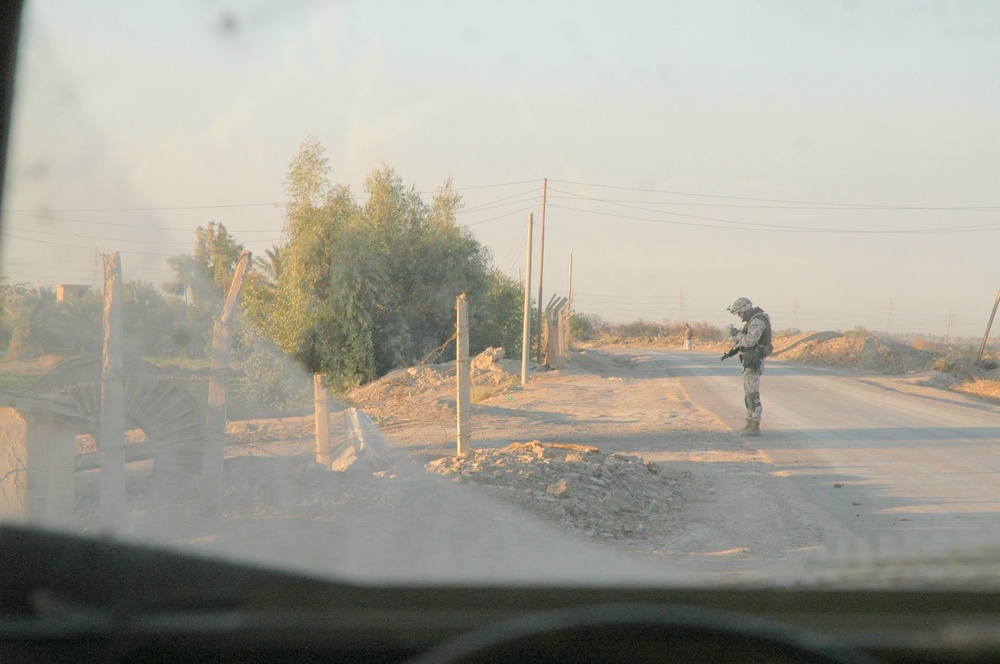 Stone Platoon works with U.S. Soldiers