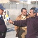 An Iraqi Police Commander is interviewed by the Iraqi Media Network