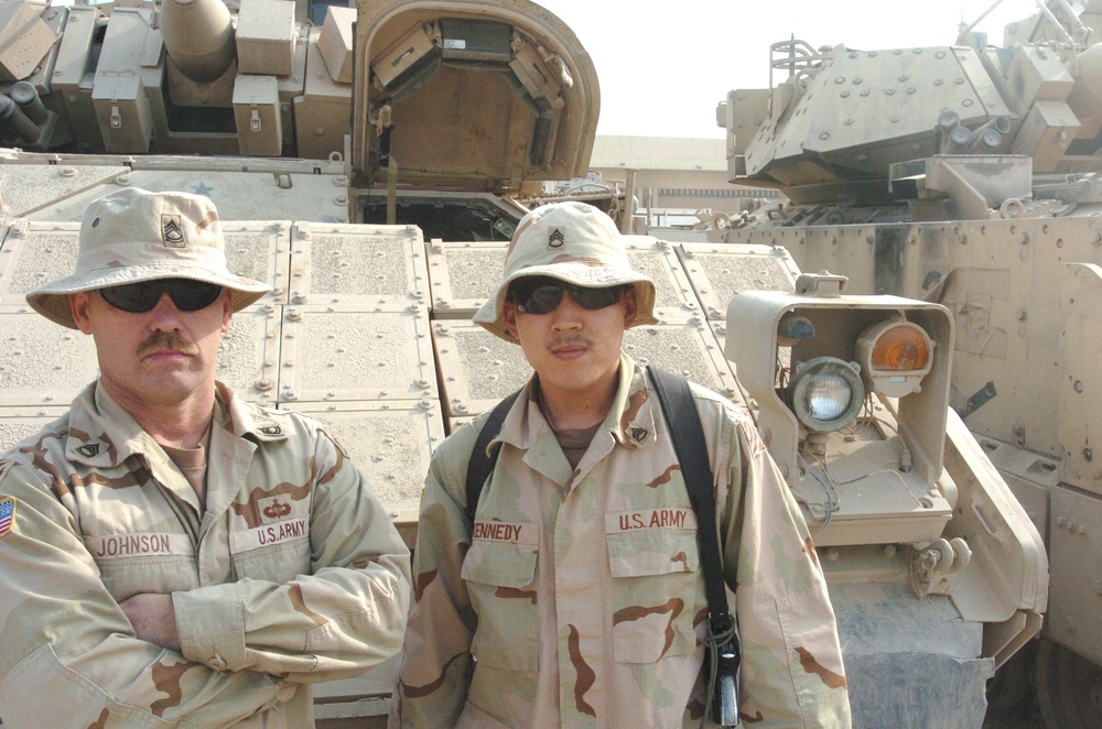 Sgt. 1st Class Johnson and Staff Sgt. Kennedy