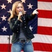 Diana DeGarmo performs for troops