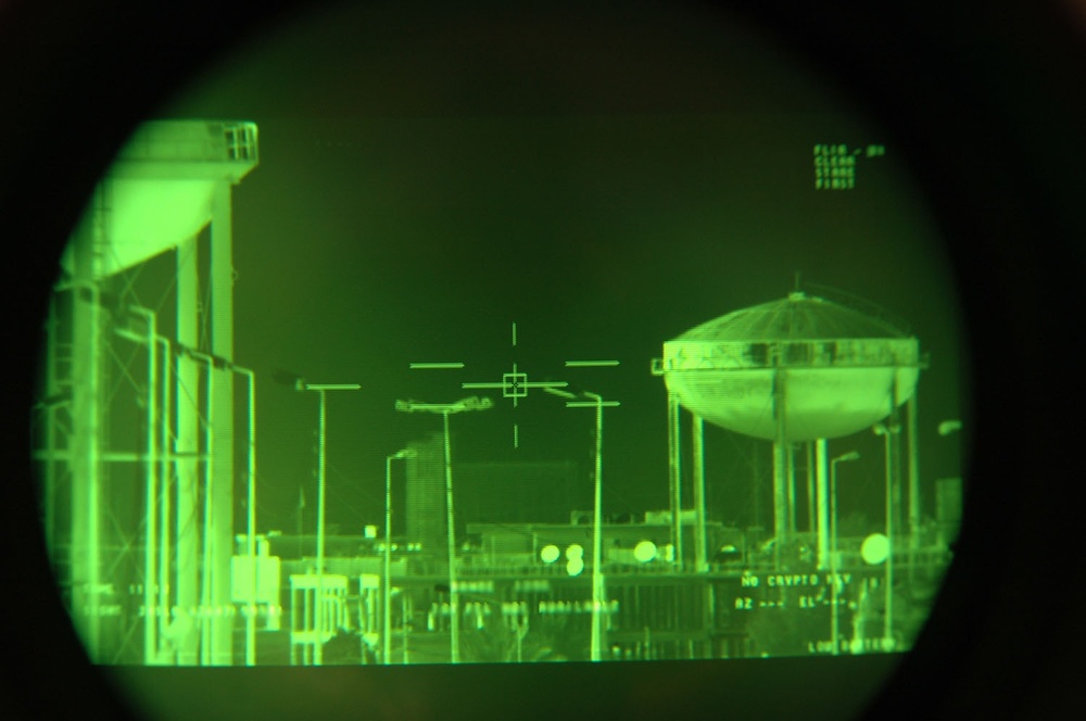 A thermal image view of western Ramadi