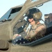 A pilot prepares for take off