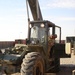 Pfc. Cedano operates a forklift