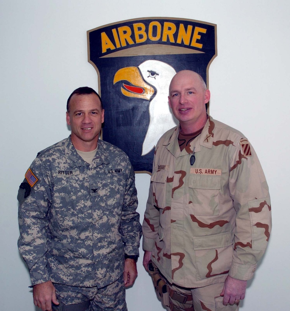 Col. Mark Ritter and Col. Mark McKnight