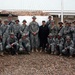 Bernard Planche Poses With Soldiers