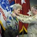 Cathy Speer receives the U.S. Central Command Commander's Outstanding Com