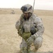 A fire support specialist conducts a radio check