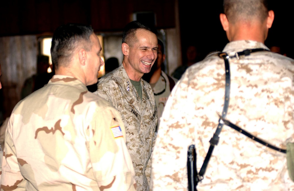 Gen. Pace and star-studded troupe visit Anaconda for New Year's