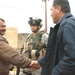 Iraqi police interact with the people of Kirkuk