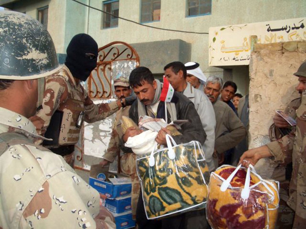 Soldiers provide humanitarian assistance to Abu Ghraib residents