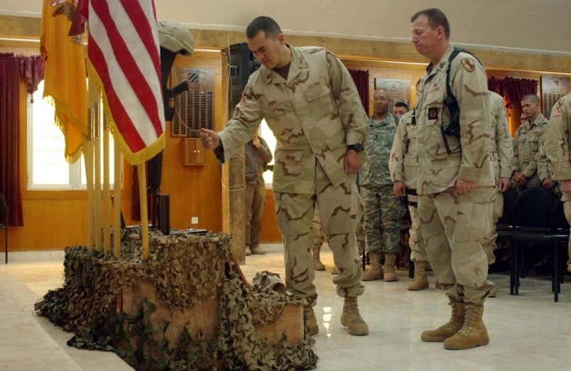 Memorial ceremony for Spc. Orosco