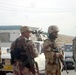 Soldiers operate a combined traffic control point in Mosul