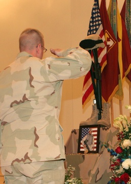 Paying his final respects