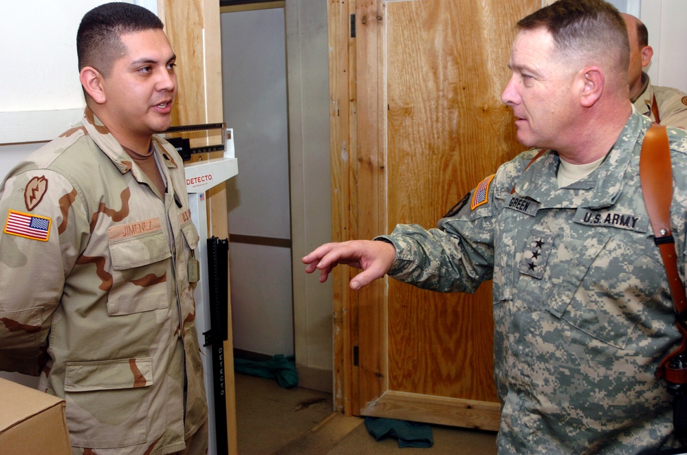 Inspector General Tours Camp Eggers