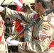 Iraqi troops pass in review