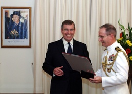 Prince Andrew Awards Capt. Peterson