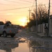 Iraqi Army Soldiers pull security during a cordon and search