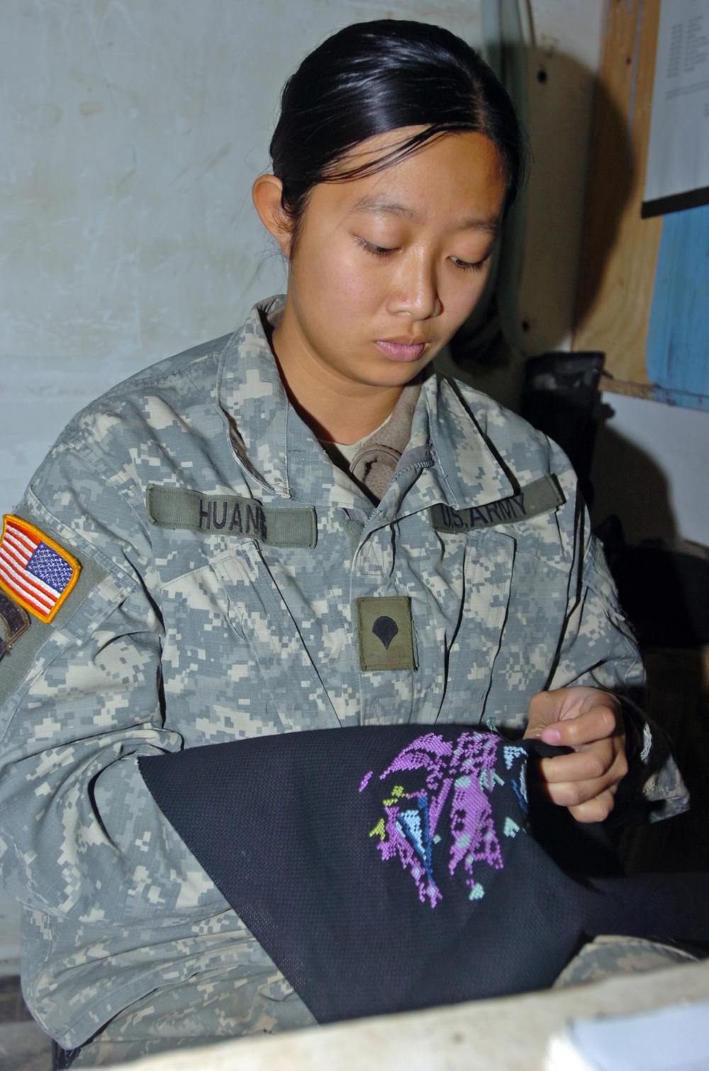 Huang, the cross-stitching medic