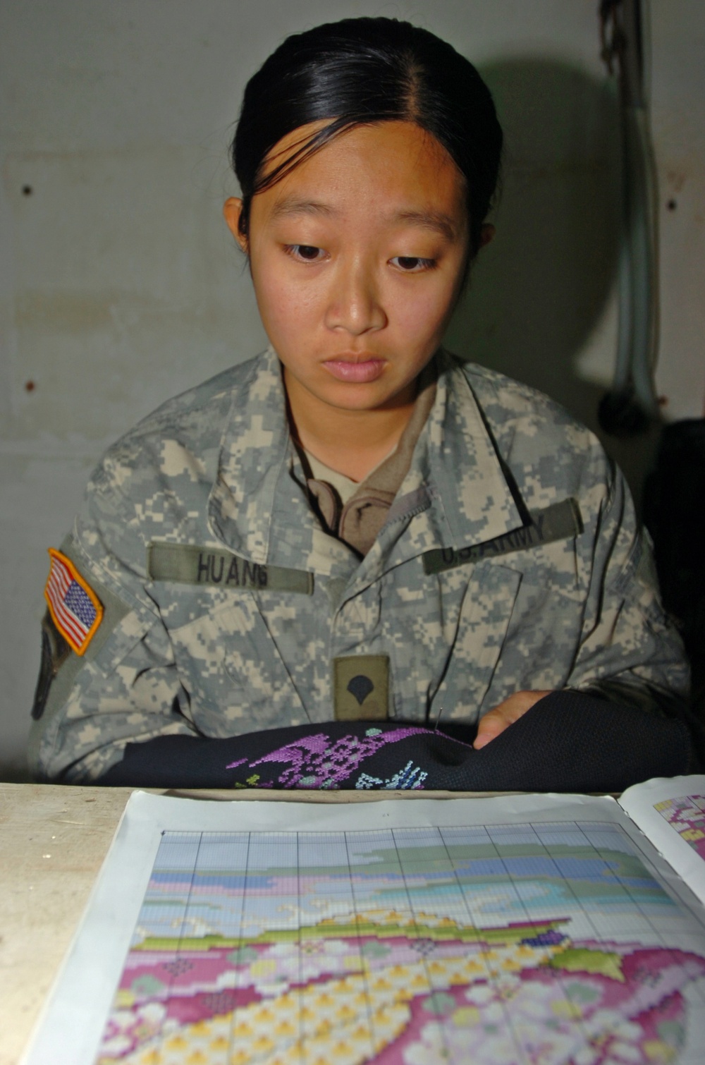 Huang, the cross-stitching medic