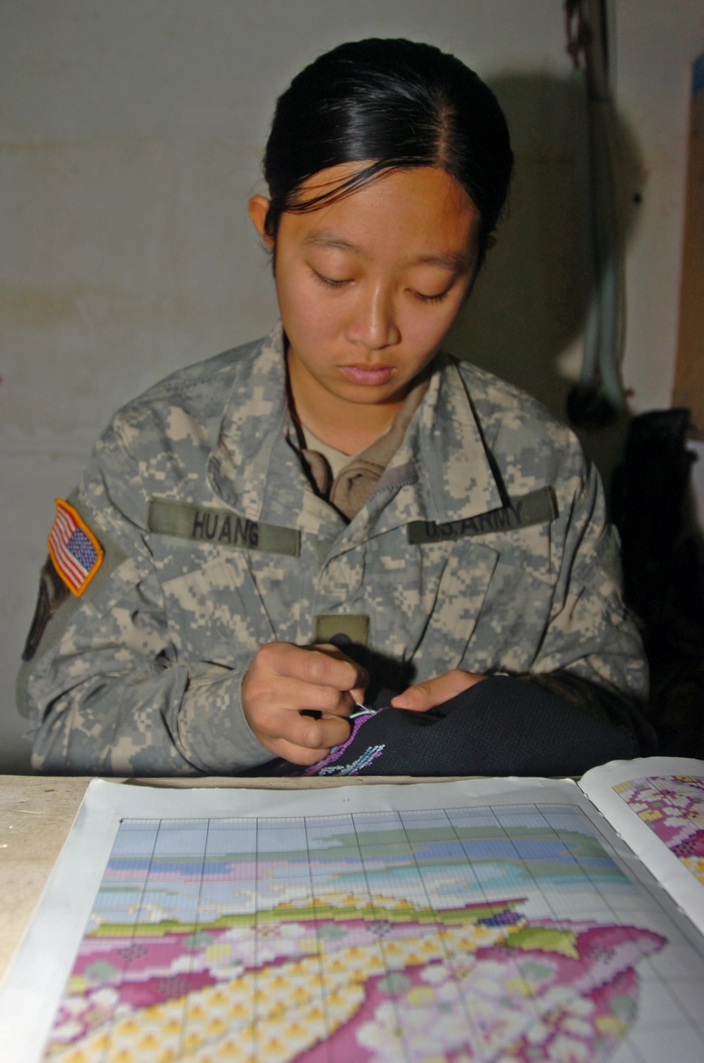 Huang, the cross-stitching medic
