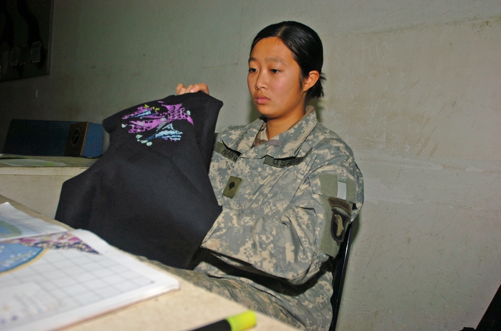 Huang, the cross-stitching medic