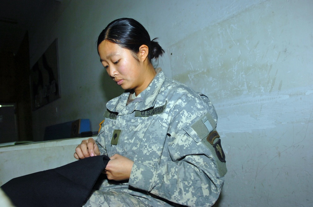 Huang, the cross-stitching medic