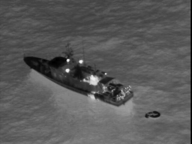 Infra-red imagery of search and rescue