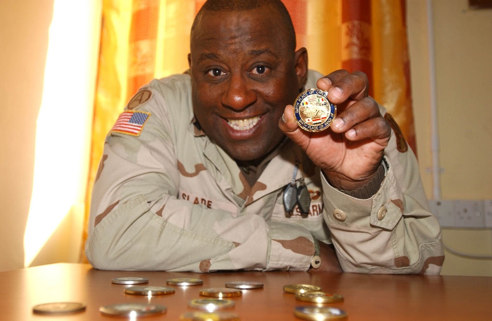 Spc. Kenneth Slade Boosts Morale