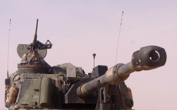 A Howitzer Awaits Firing Orders