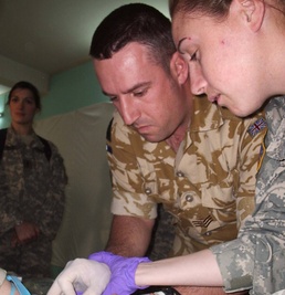 NATO Soldiers Learn Life Saving Techniques