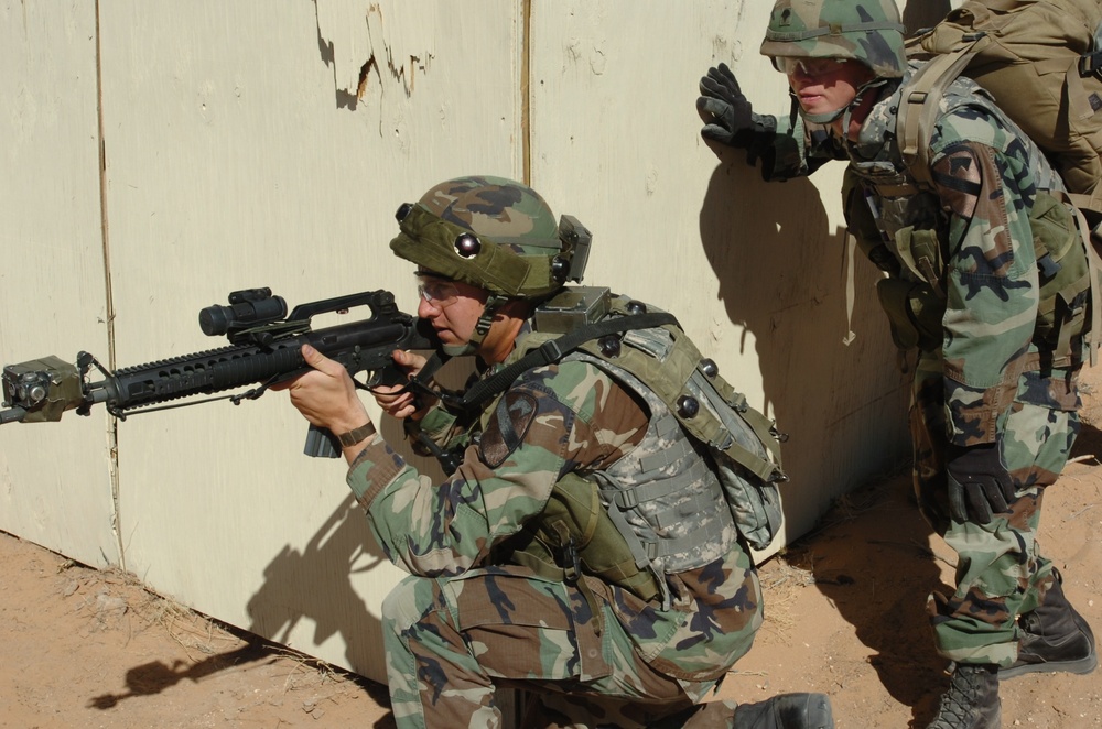 Sgt. Isleib leads his troops through the stability and support operation tr