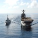 USS Nassau replenishes French Frigate