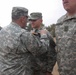 Gen. Cody pins a Combat Infantryman Badge on 2nd Lt. Pitkin