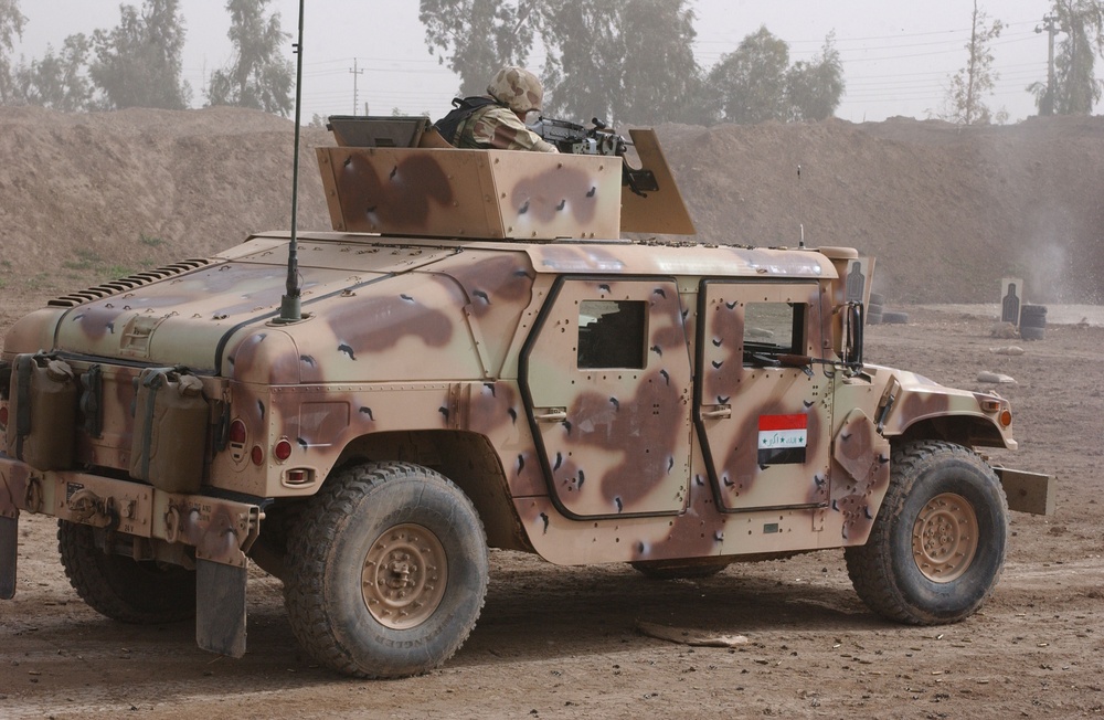 Iraqi Special Operations Forces Brigade Armored Humvees