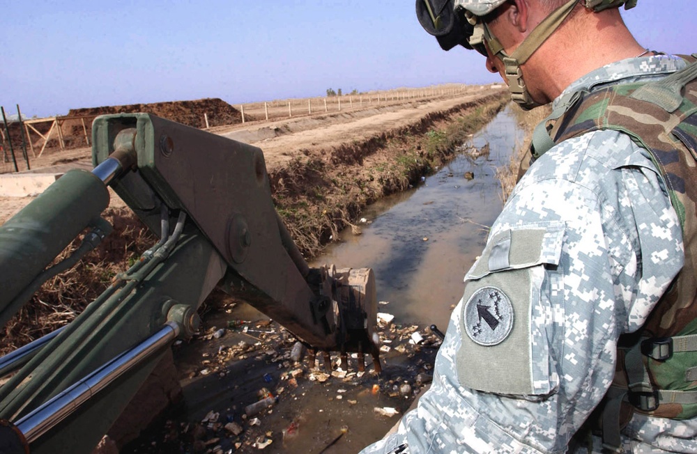 Engineers clear canal